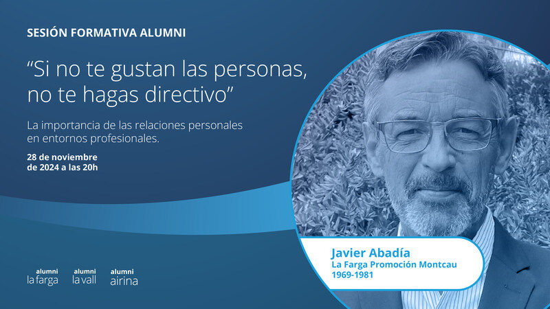 Esdeveniment formatiu alumni amb Javier Abadía